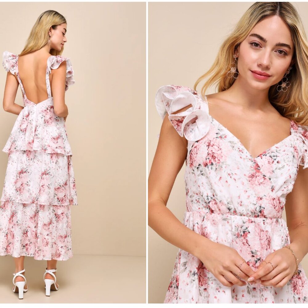 Lulu's Floral Dress NWT